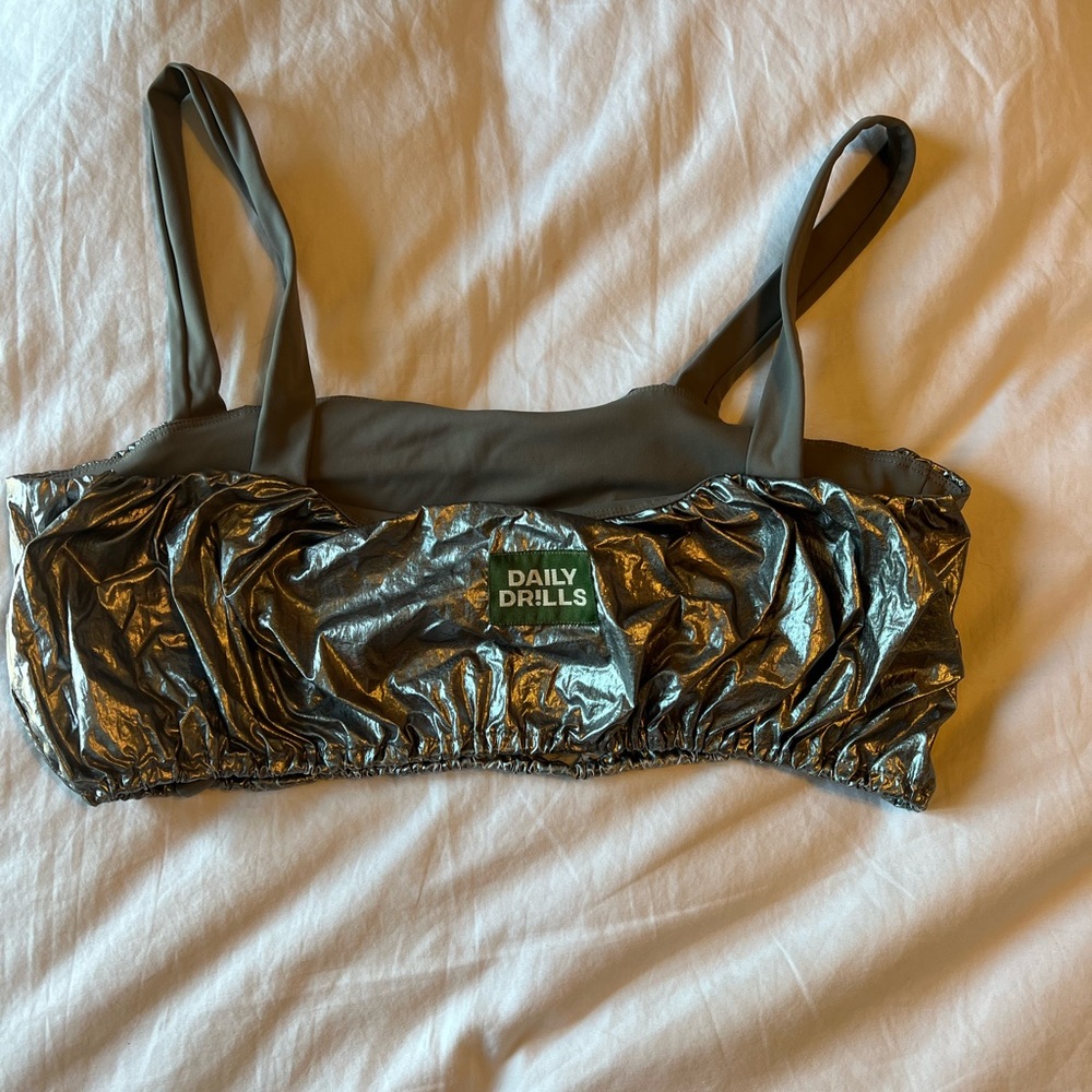 Daily Drills Bubble Bra - Silver Size M
